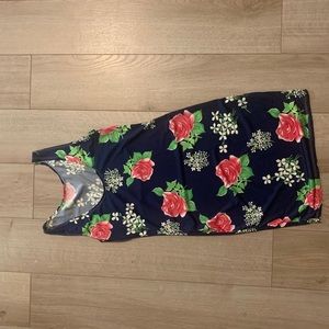 Floral Mini Dress(Fits like a Small)